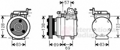 VAN WEZEL 8200k260 -  Компрессор, кондиционер